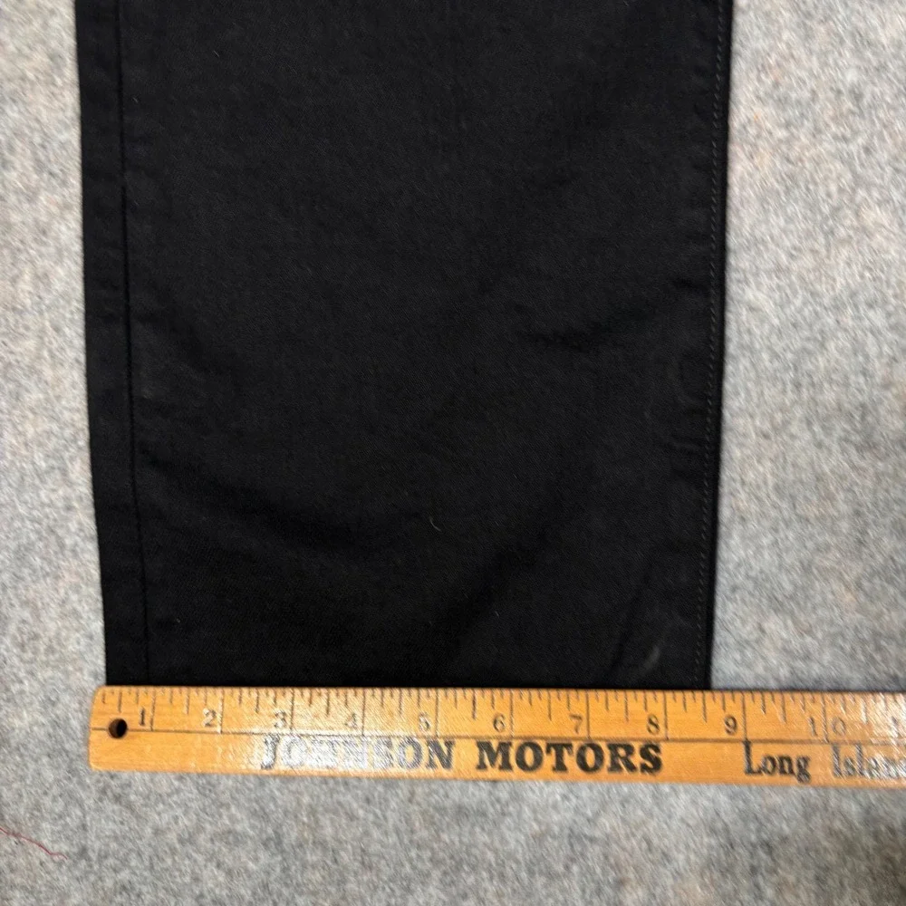 Levis 501 Original Fit Jeans Mens 36x34 Black Button Fly Straight Leg Denim